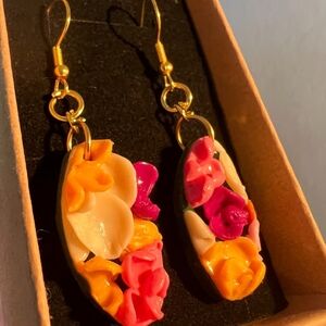 Floral earrings